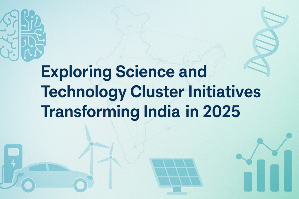 Science and Technology Cluster, S&T Cluster, AtmaNirbhar Bharat, Sustainable technology solutions, Science for Sustainability
